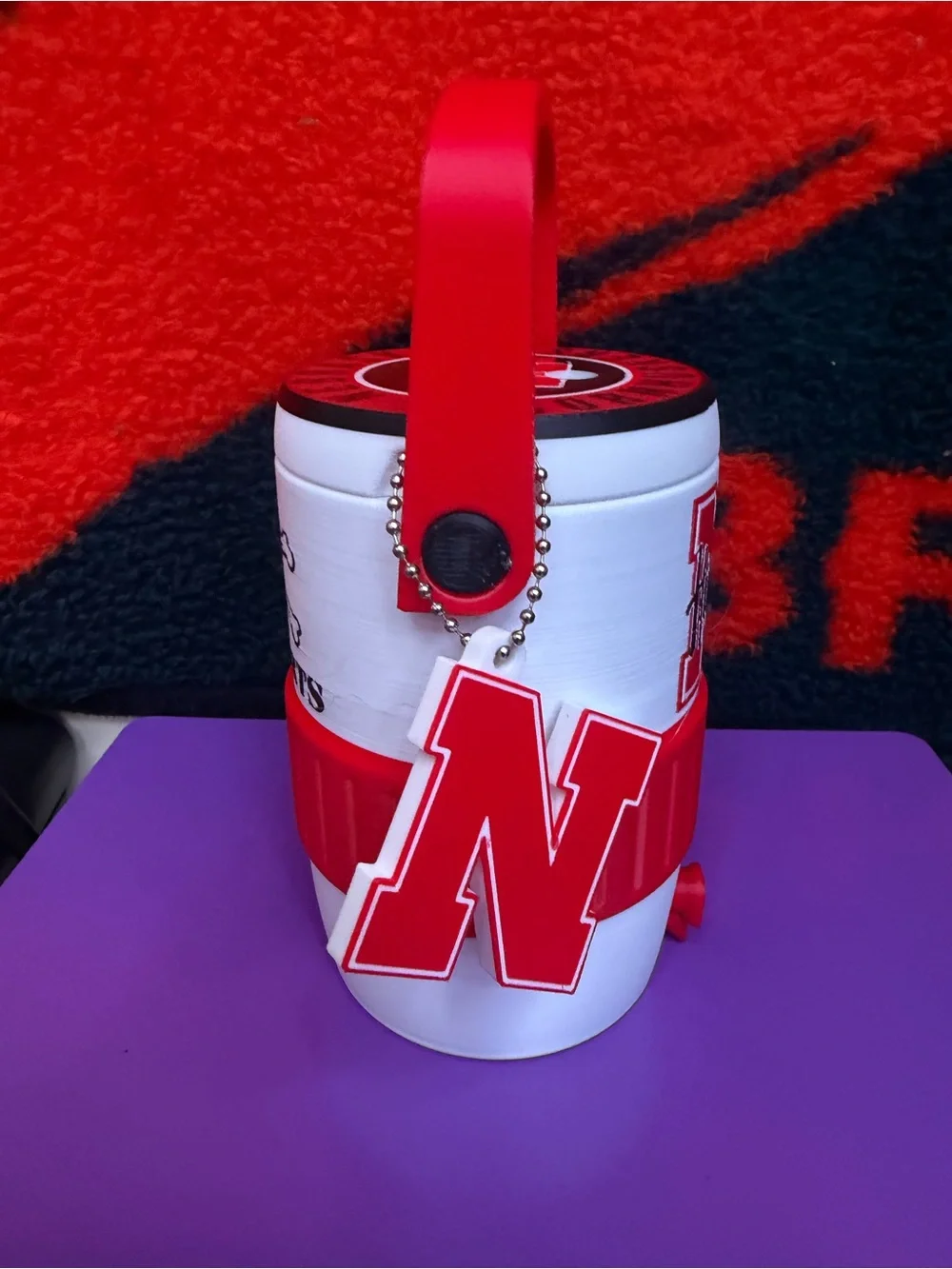 Custom Design - Nebraska Huskers Cooler Can Holder 12 oz by 3d print